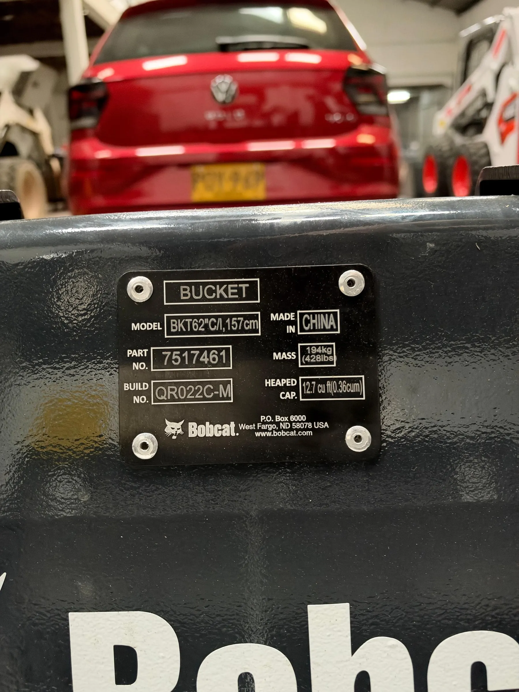 Balde Bobcat de 62 pulgadas para minicargador — vista 2